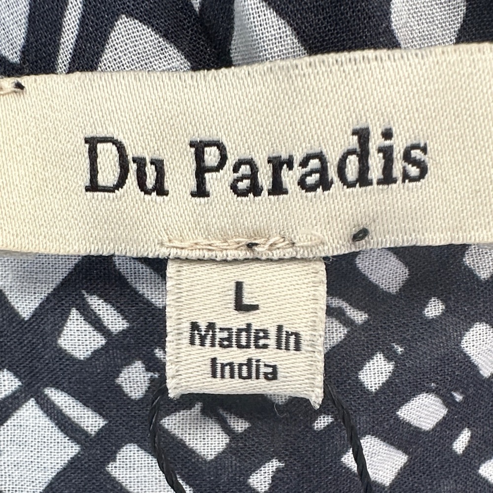 NWT Du Paradis Aralia Halter Empire Waist 100% Cotton Boho Vacation Midi Dress L - Picture 14 of 17